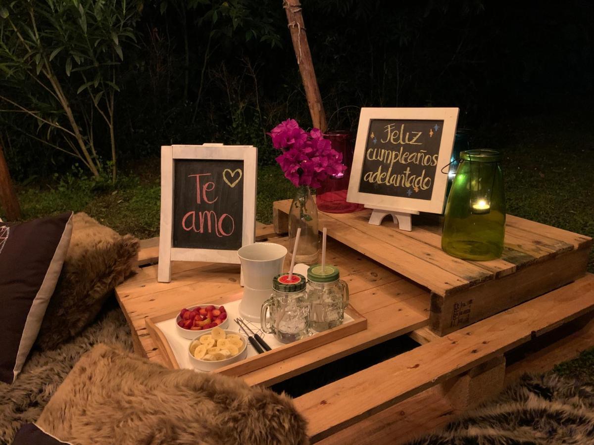 Bosque De Aventura & Glamping Refugio Del Bosque Hotel La Mesa  Kültér fotó